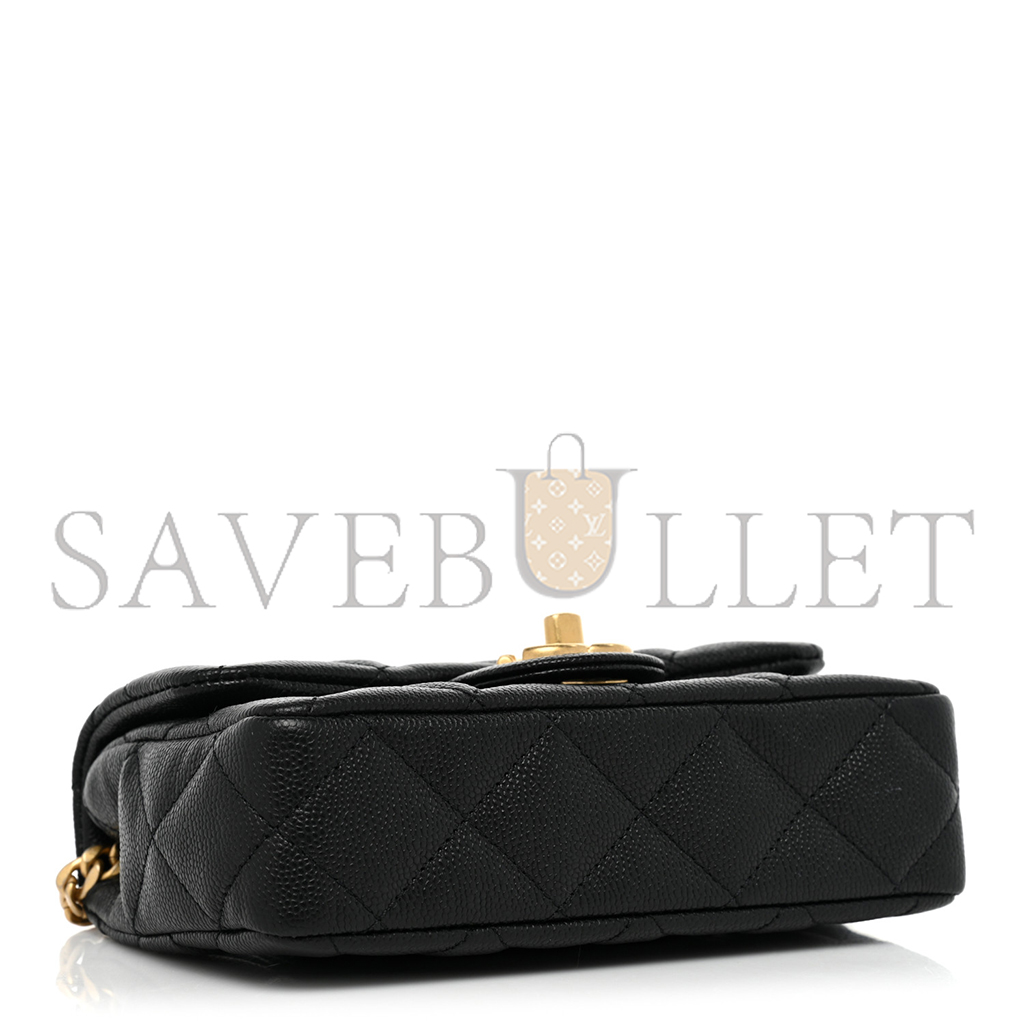 CHANEL MASTER HEART ADJUSTABLE BUCKLE MINI FLAP BAG  (19*12*8cm)